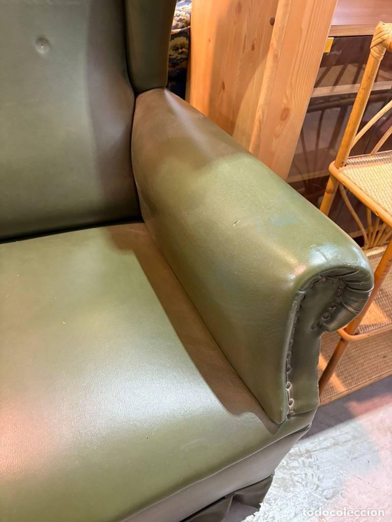 Vintage: PAREJA DE SILLONES VERDES - Foto 11