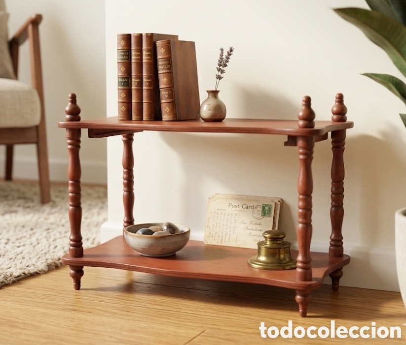 Vintage: Auxiliar Vintage de Madera Estilo R&uacute;stico/Cl&aacute;sico