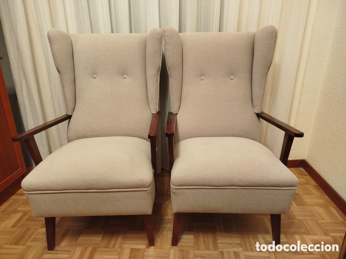 Vintage: Butacas orejeras retro mid-century
