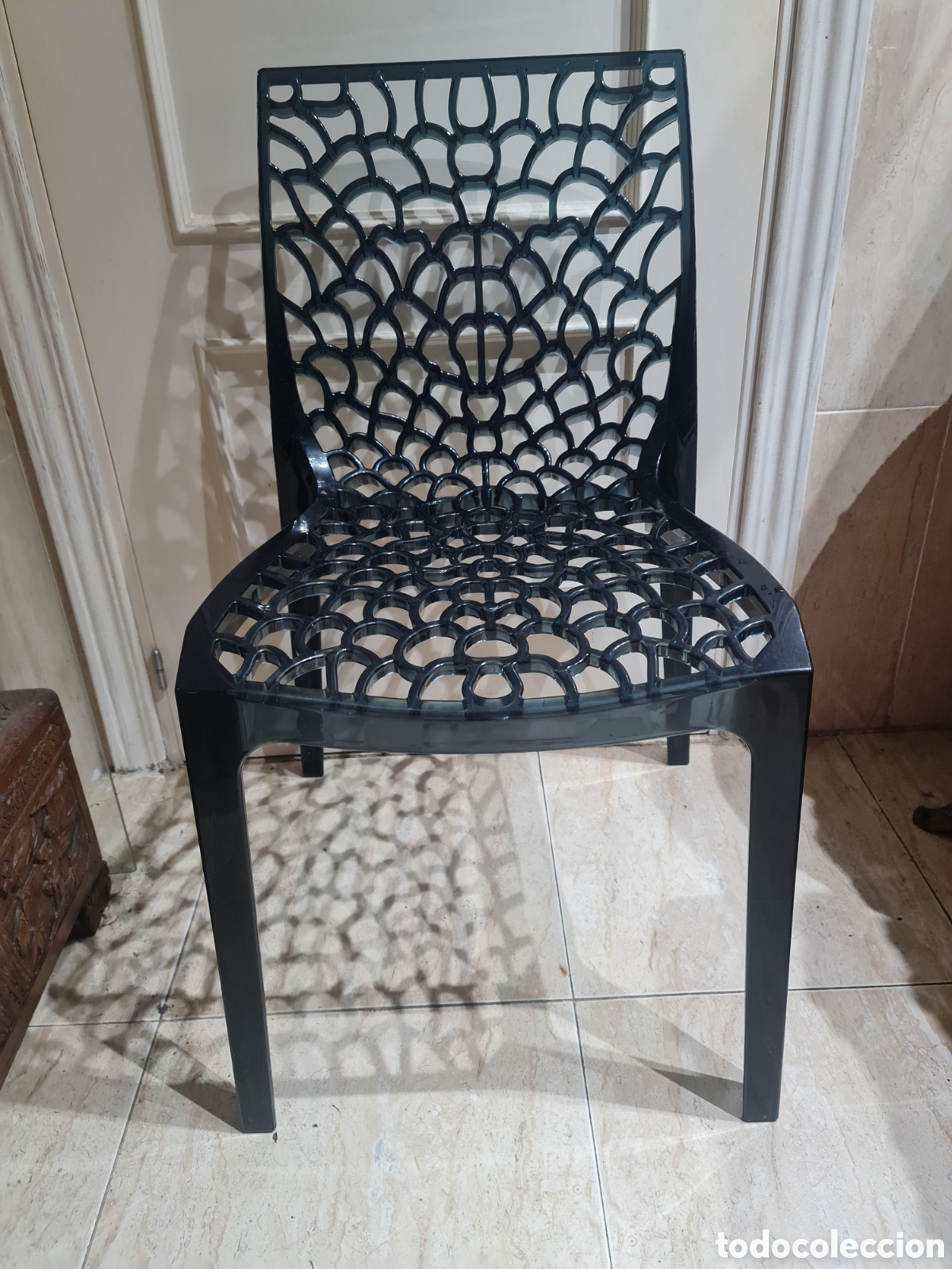 Vintage: GRUVYER Silla de dise&ntilde;o (Polipropileno Ahumado)