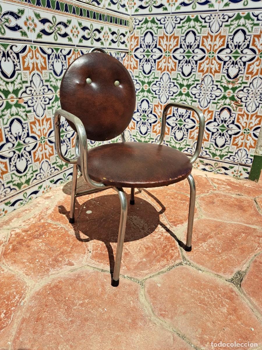 Vintage: Silla infantil cuero retro - Foto 2