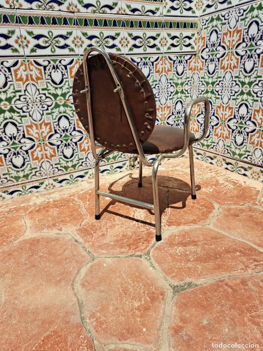 Vintage: Silla infantil cuero retro - Foto 4