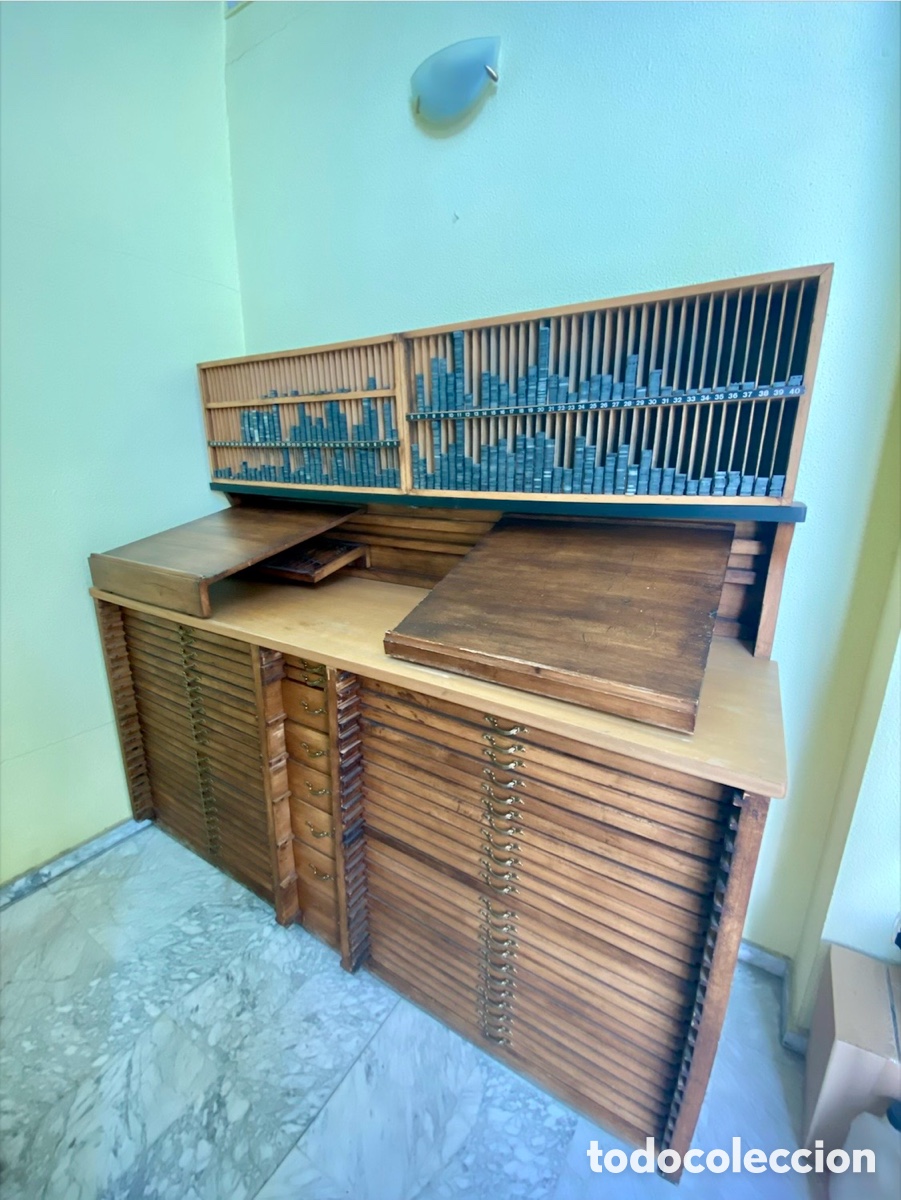 Vintage: Mueble Chibalete Imprenta - Foto 1