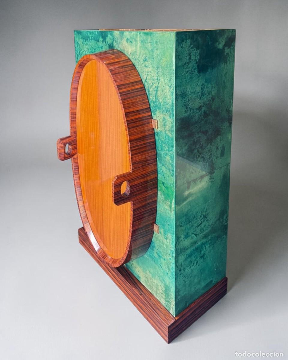Vintage: Mueble Bar Dry en pergamino dise&ntilde;o de Aldo Tura 1960