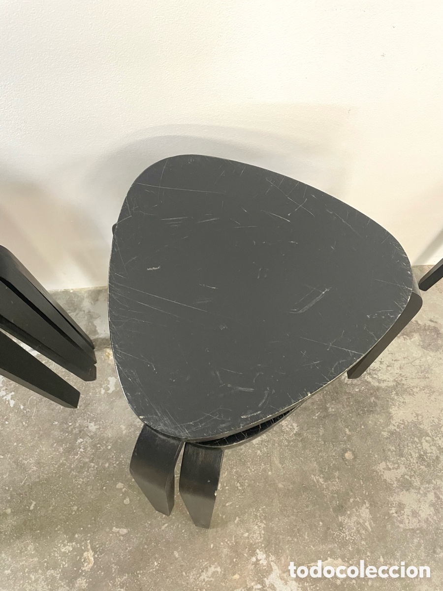 Vintage: Taburete triangular negro ikea - Foto 6