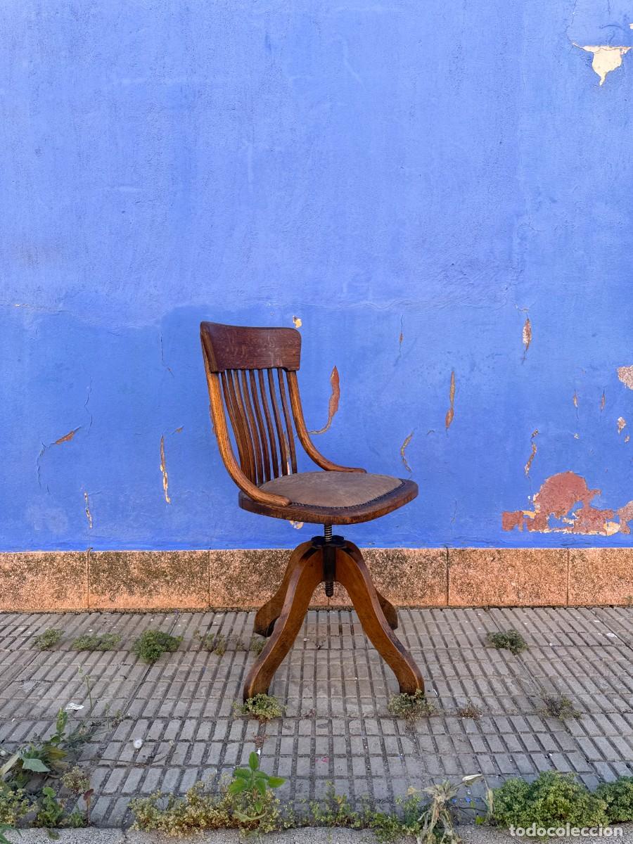 Vintage: Silla de despacho giratoria - Roble - Foto 1