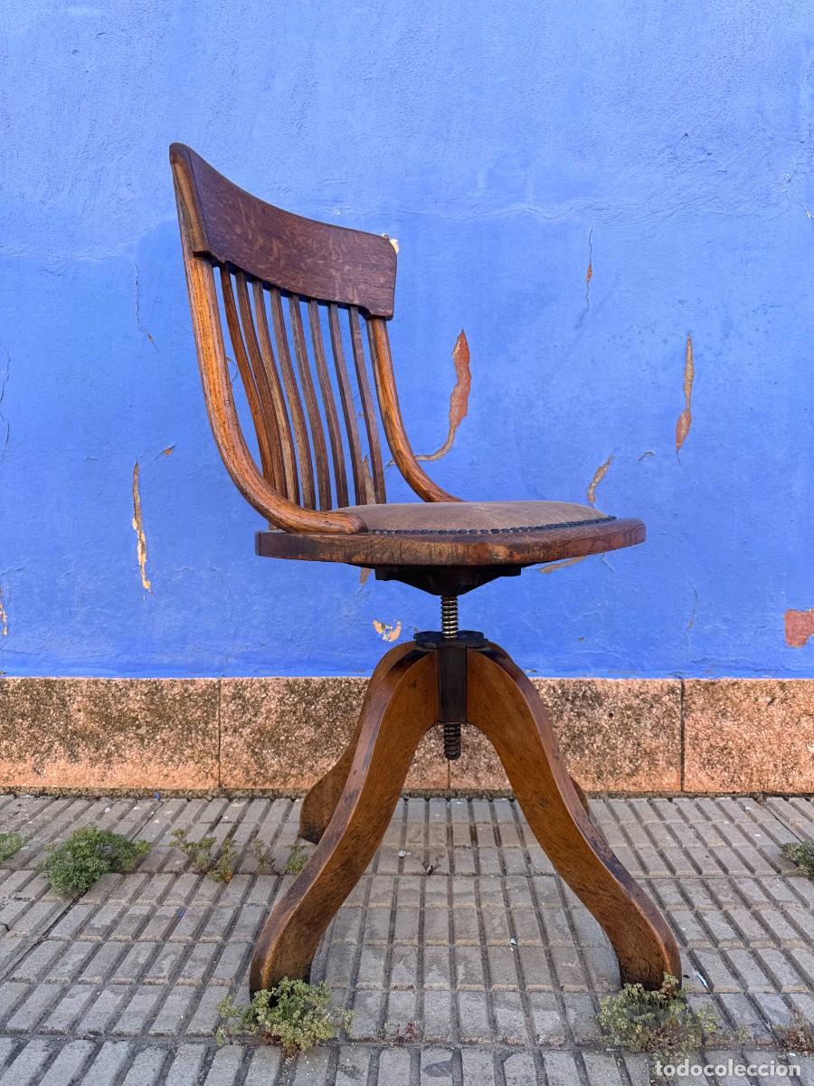Vintage: Silla de despacho giratoria - Roble - Foto 2