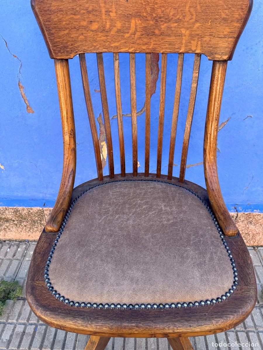 Vintage: Silla de despacho giratoria - Roble - Foto 6