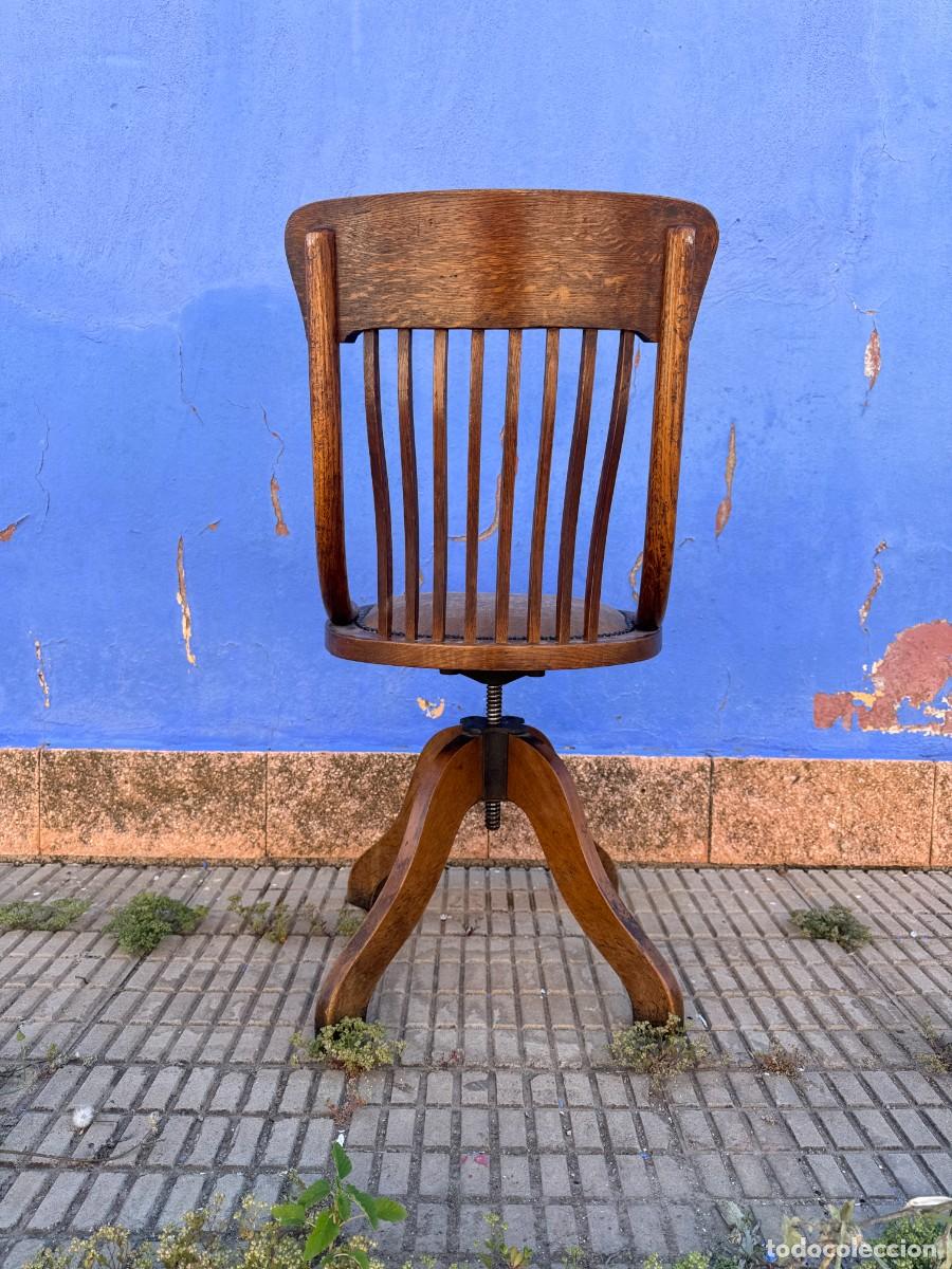 Vintage: Silla de despacho giratoria - Roble - Foto 10