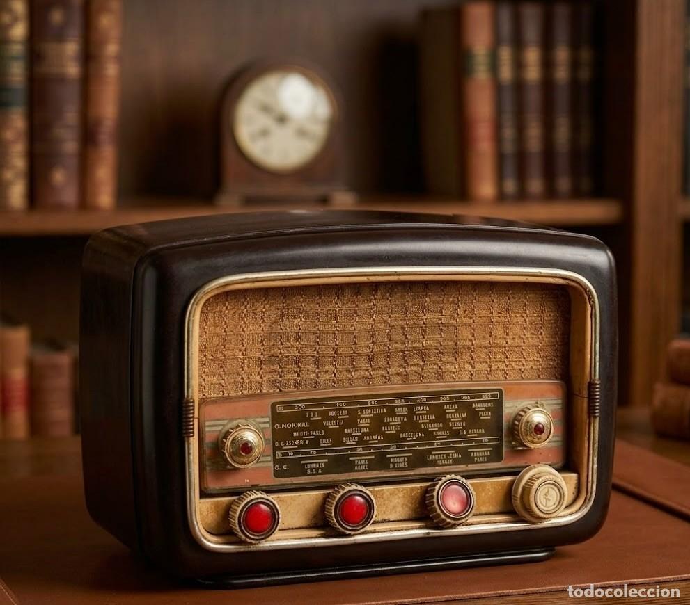Vintage: Radio antigua a&ntilde;os 50 &ndash; pieza original para coleccionistas