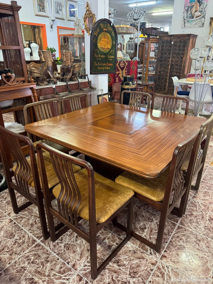 Vintage: Mesa MIDCENTURY con sillas by Jos&eacute; Martinez Medina - JMM, VALENCIA.