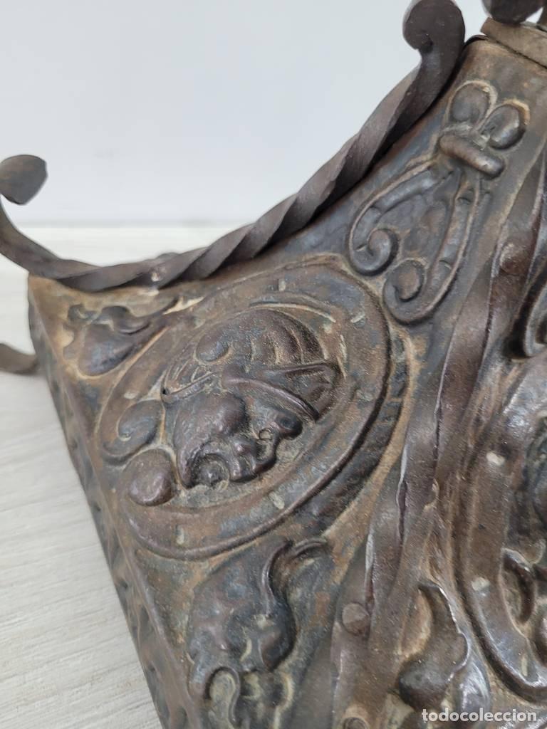 Vintage: L&Aacute;MPARA DE MESA MET&Aacute;LICA - Foto 6