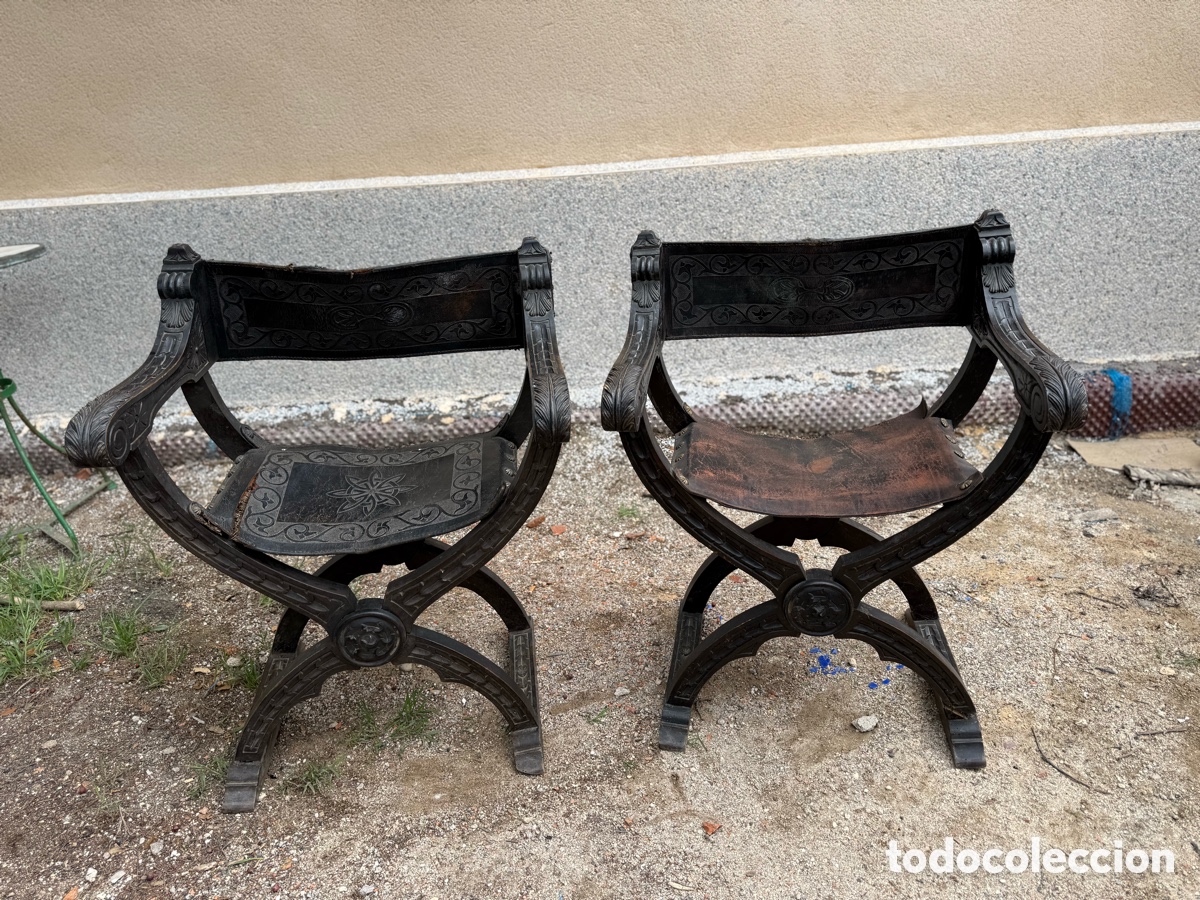 Vintage: Jamugas antiguas de cuero