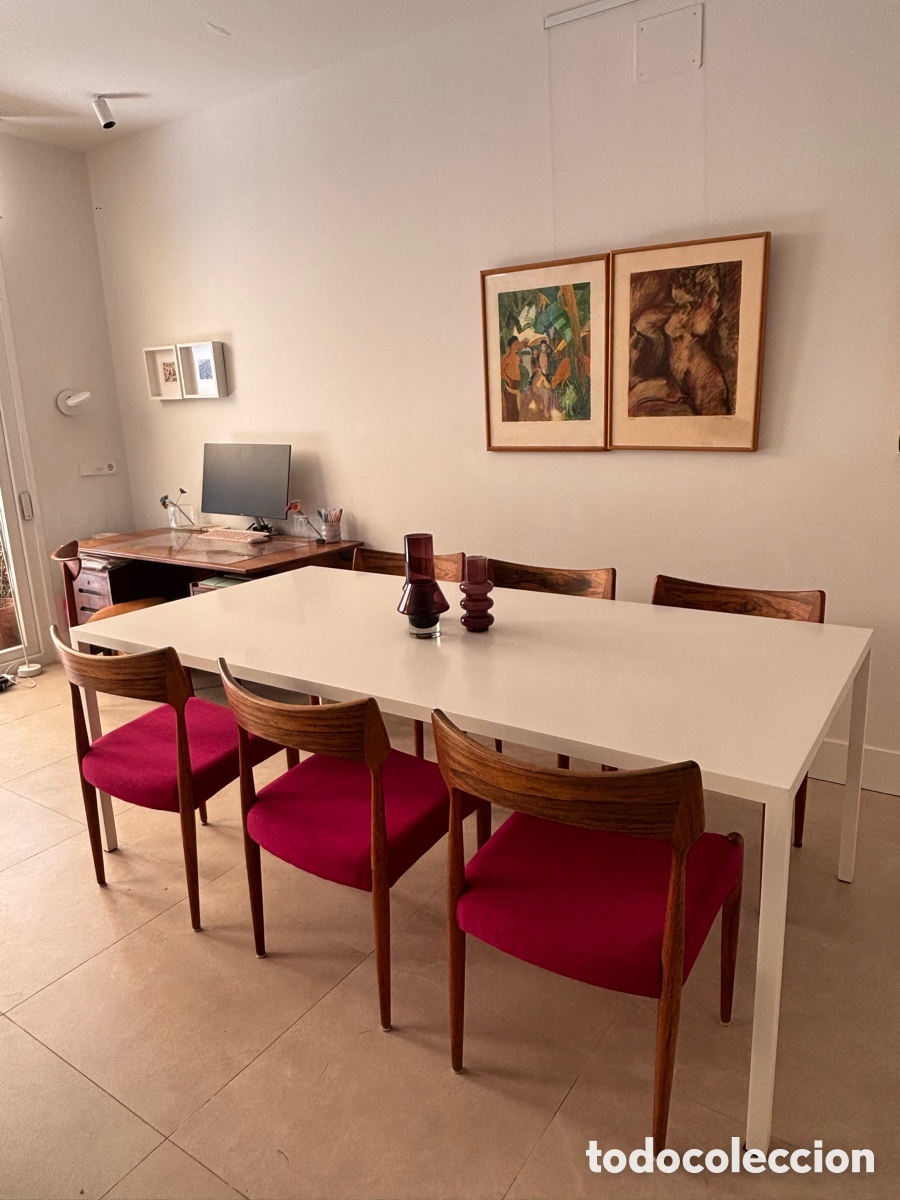 Vintage: Mesa Tense, MDF Italia, en solid surface blanco - Foto 1