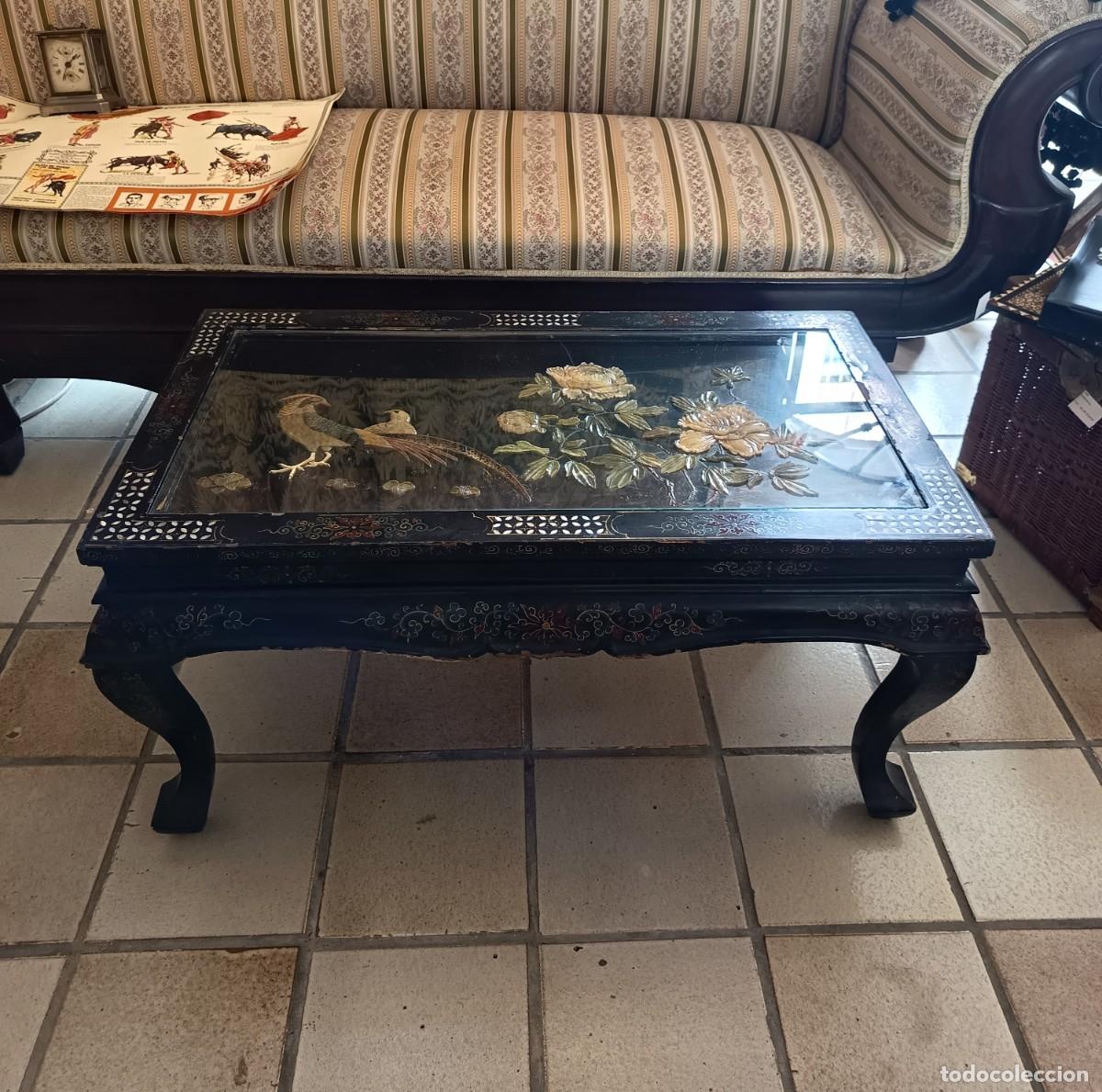 Vintage: Mesita antigua China plegable