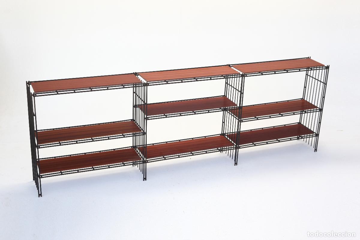 Vintage: Estanteria modular Multistrux multimueble madera negro Espa&ntilde;a 60s