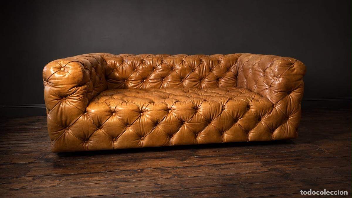 Vintage: Timothy Oulton sofa piel modelo Tribeca original.