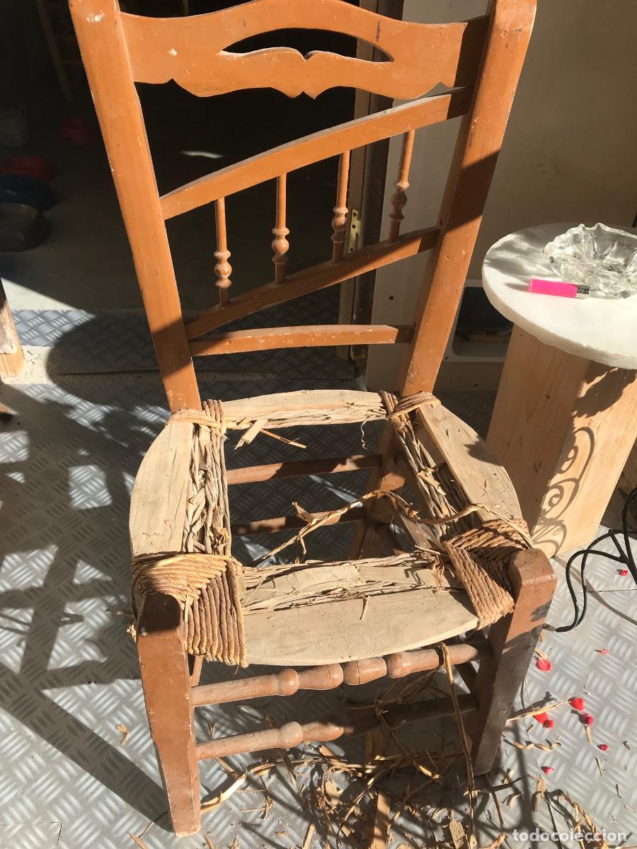 Vintage: Cl&aacute;sica silla de anea upcycled - Foto 3