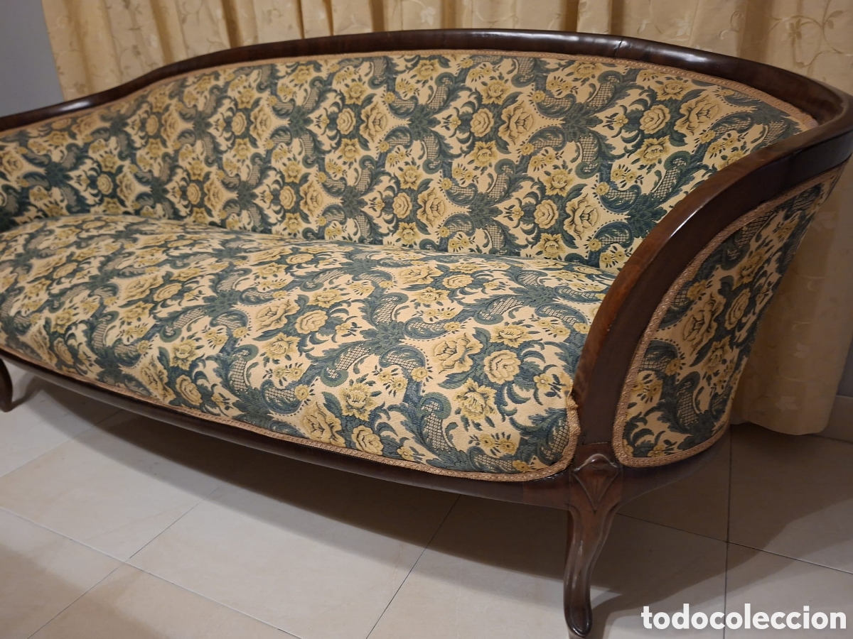 Vintage: Conjunto sofa-divan y 4 sillas - Foto 2
