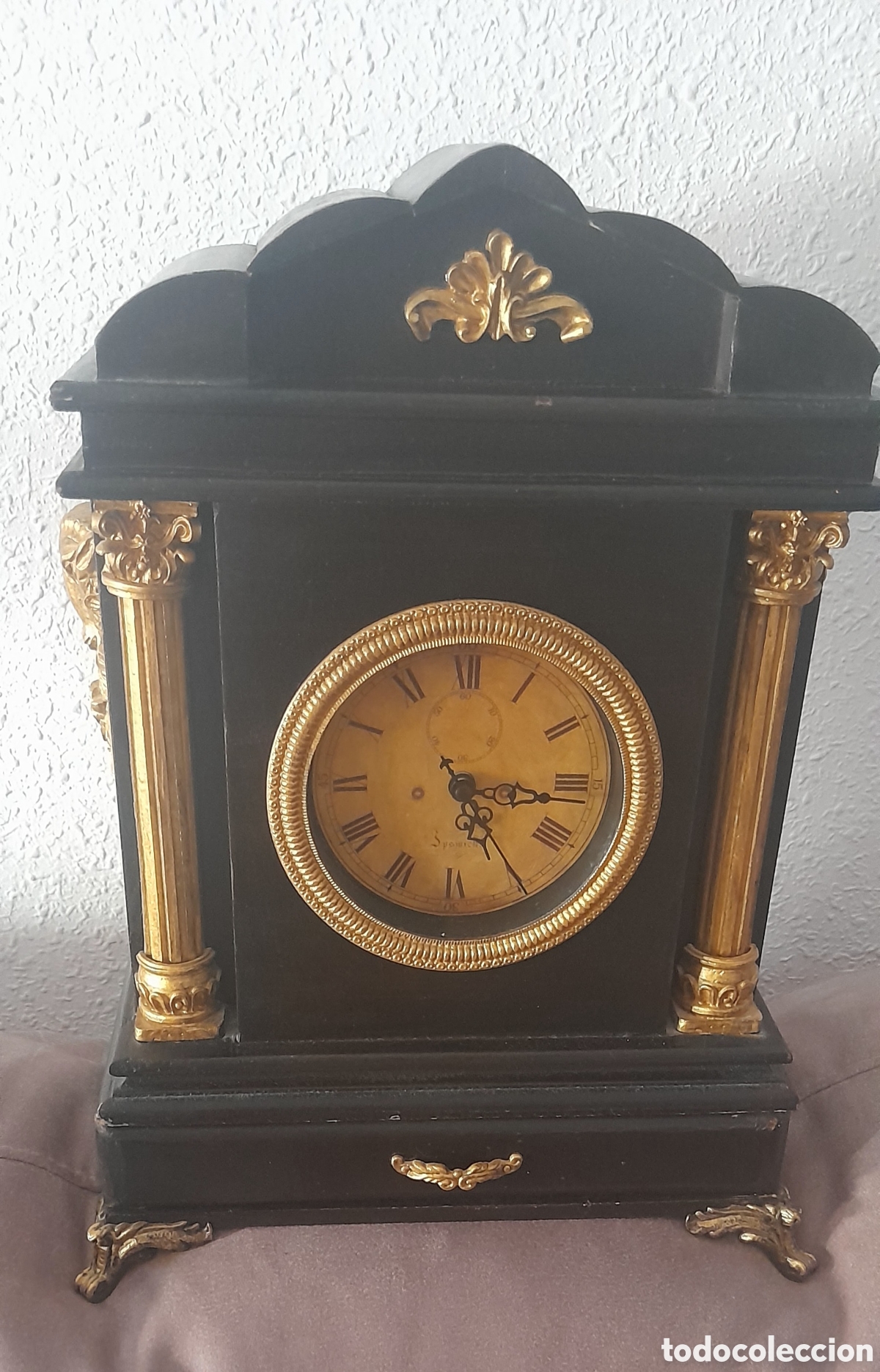 Vintage: Reloj madera con caj&oacute;n joyero - Foto 8