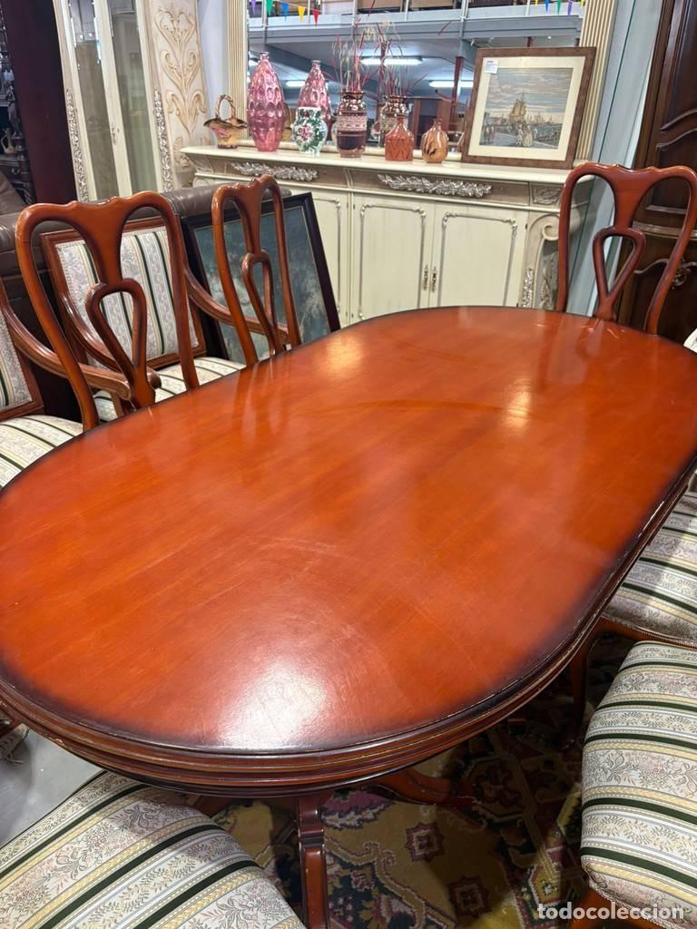 Vintage: MESA DE COMEDOR Y 8 SILLAS - Foto 3