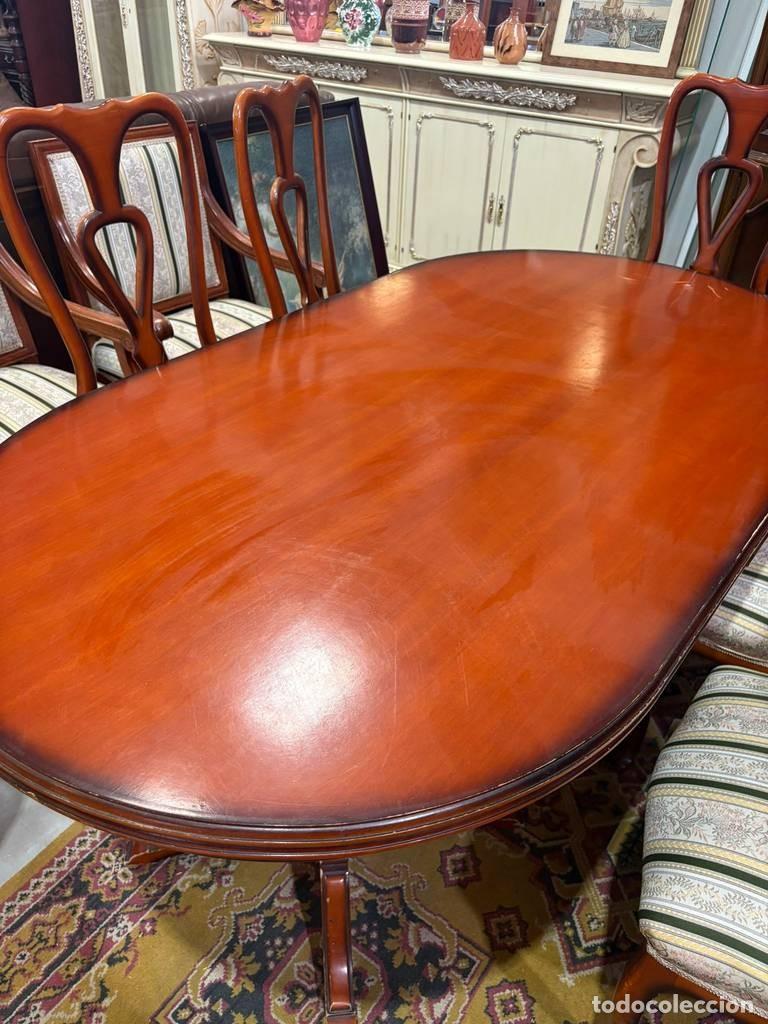 Vintage: MESA DE COMEDOR Y 8 SILLAS - Foto 4