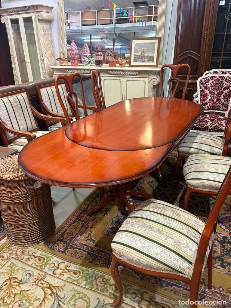 Vintage: MESA DE COMEDOR Y 8 SILLAS - Foto 5