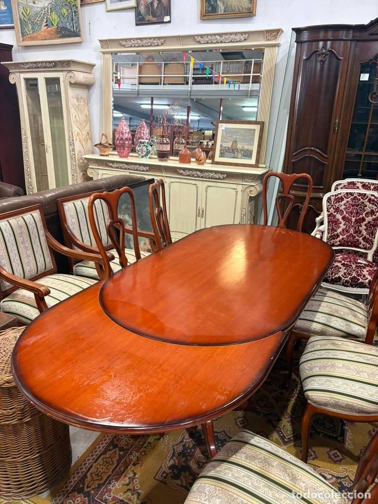 Vintage: MESA DE COMEDOR Y 8 SILLAS - Foto 6