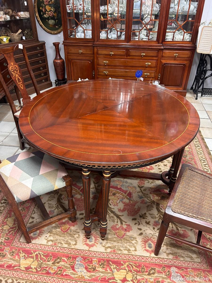 Vintage: Mesa extensible redonda