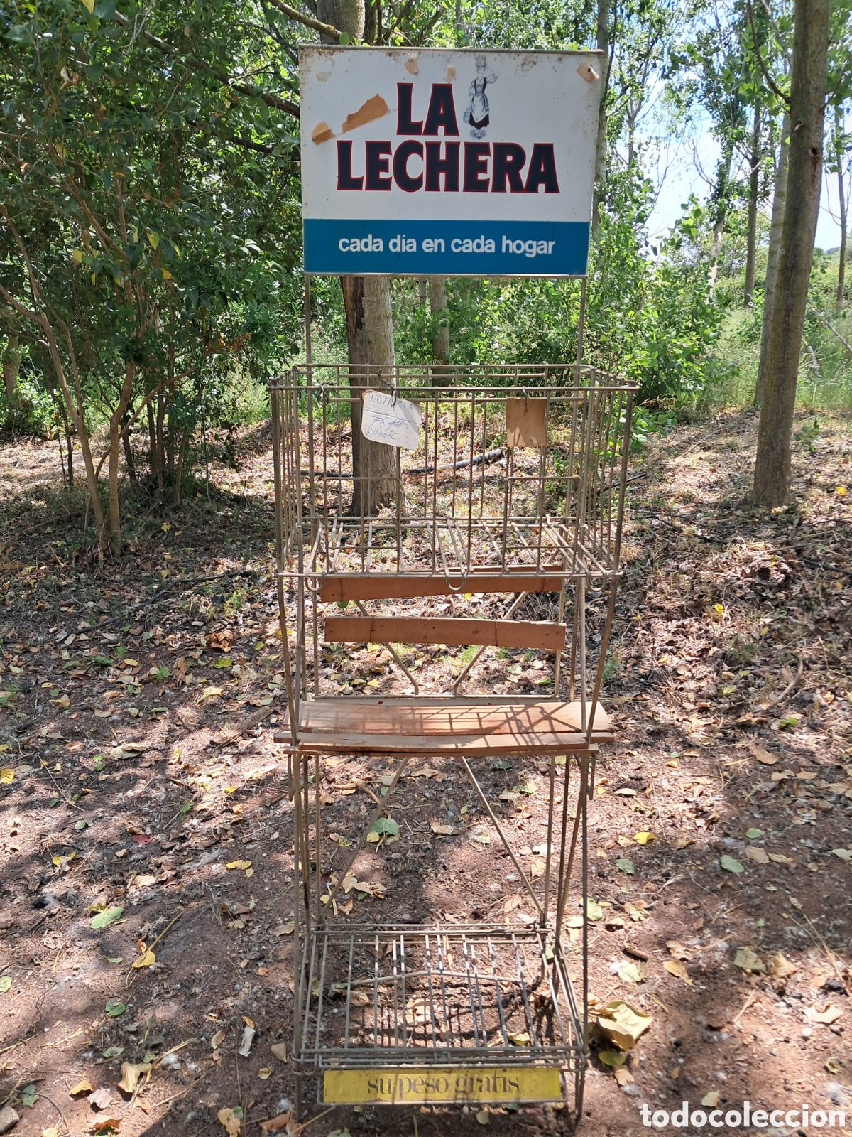 Vintage: Estanter&iacute;a antigua La Lechera - Foto 2
