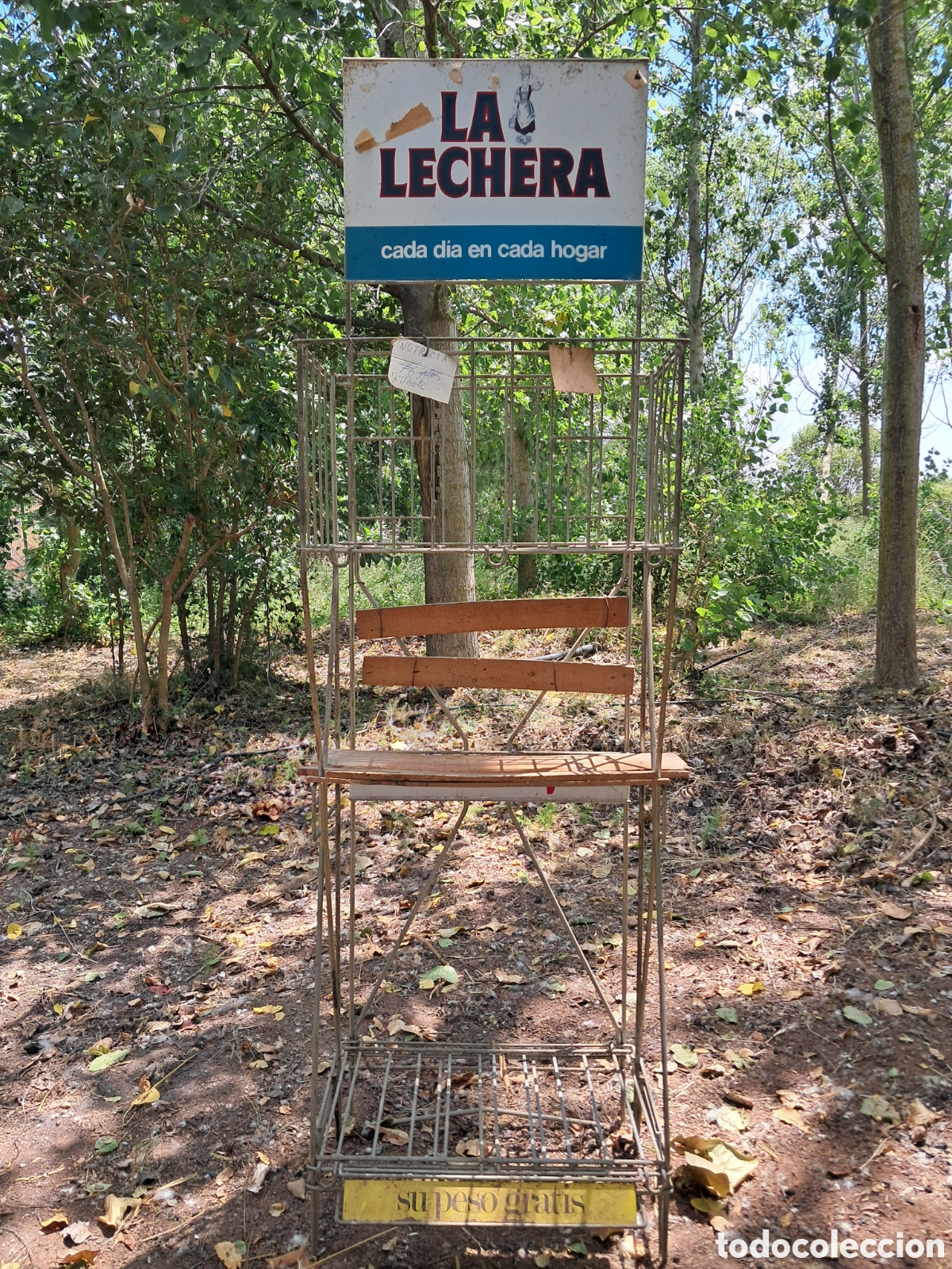 Vintage: Estanter&iacute;a antigua La Lechera - Foto 7