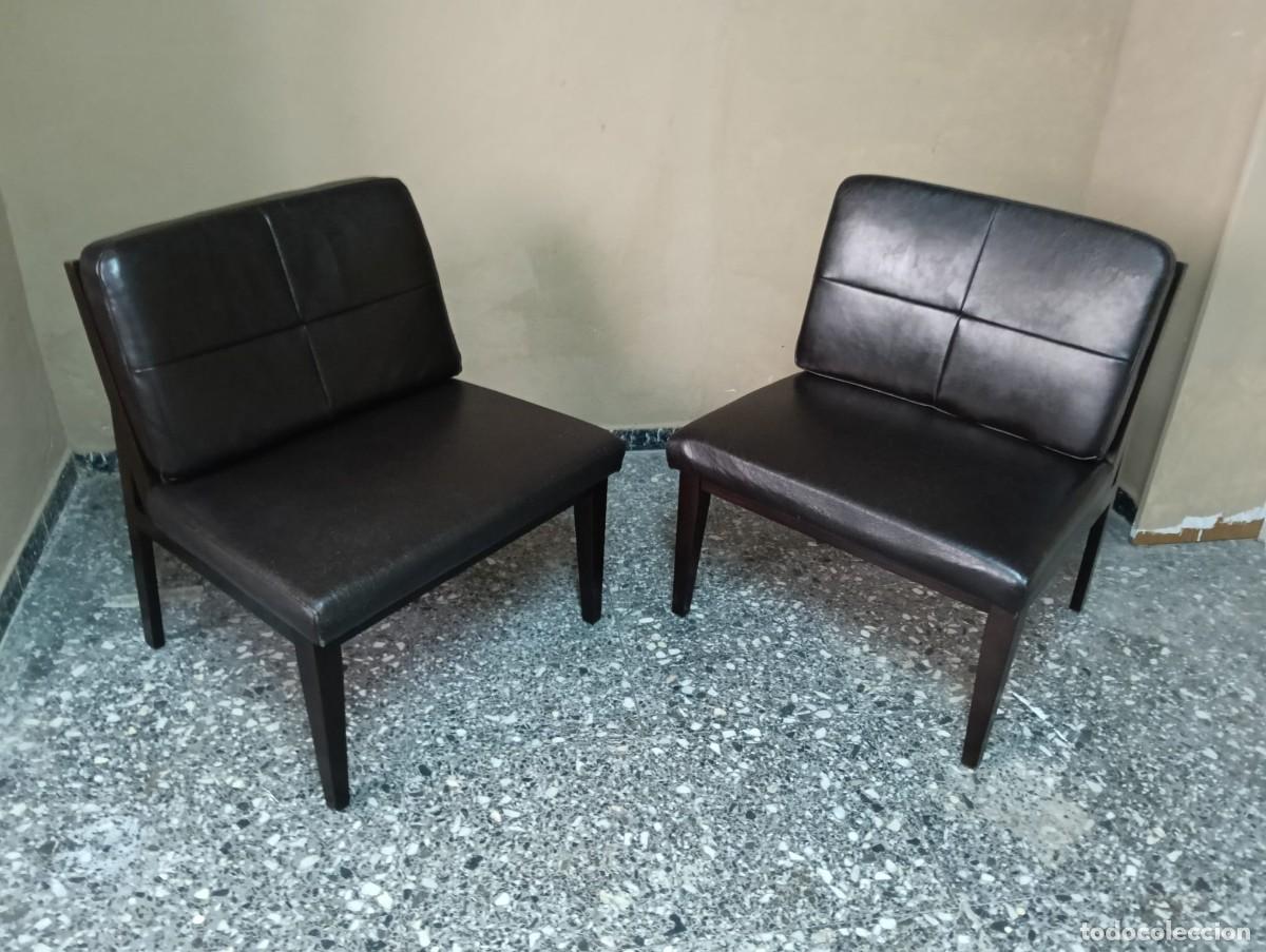 Vintage: PRECIOSOS SILLONES EN PIEL DE DISE&Ntilde;O NORDICO