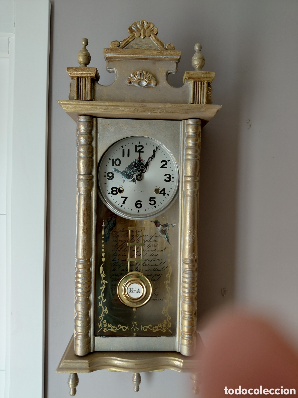 Vintage: Reloj p&eacute;ndulo reformado