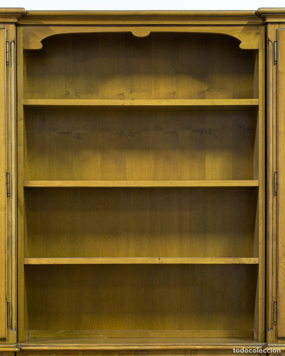 Vintage: Gran librer&iacute;a de casta&ntilde;o modular - Foto 7