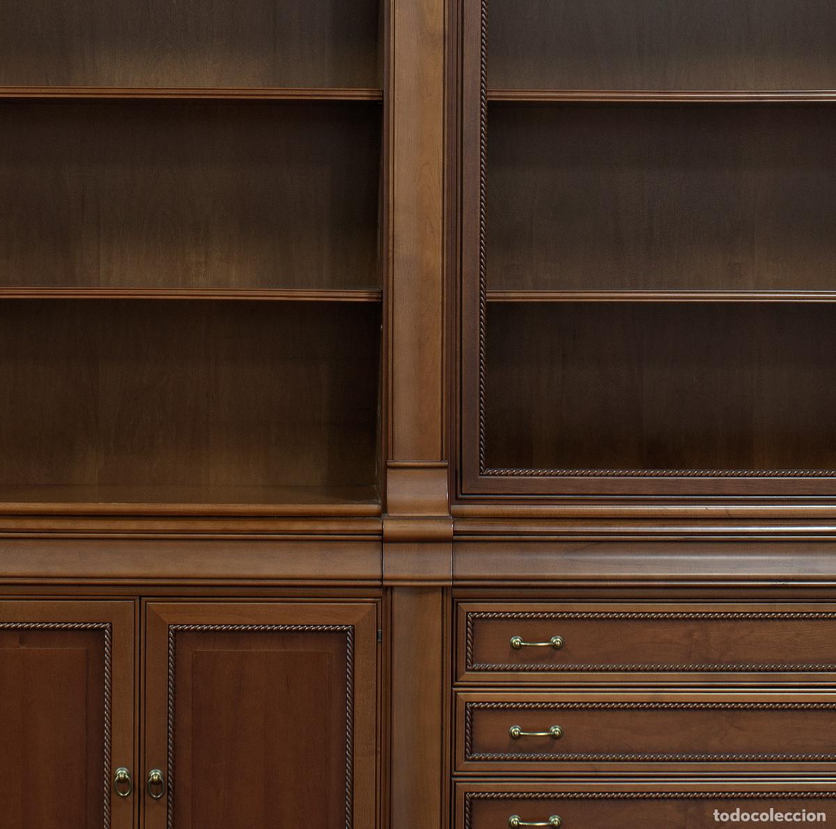 Vintage: Gran librer&iacute;a de cerezo modular. Dise&ntilde;o arquitect&oacute;nico - Foto 6