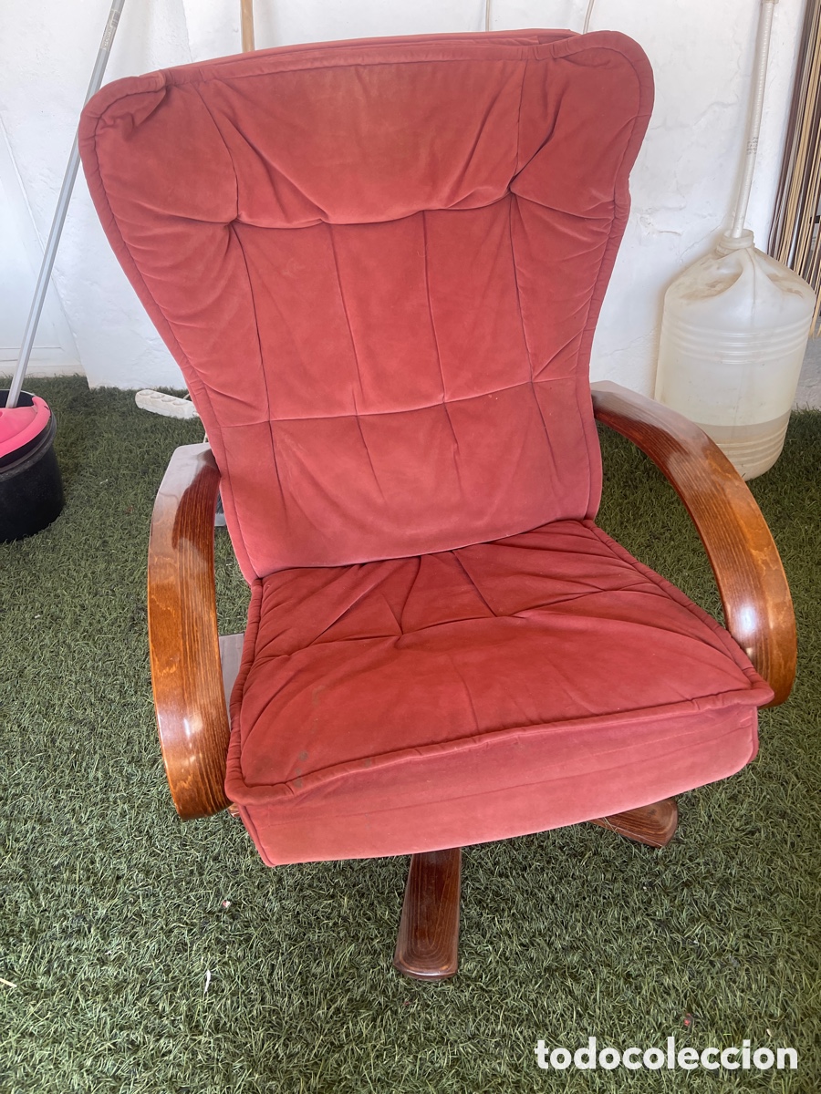 Vintage: Sill&oacute;n giratorio reclinable vintage - Foto 3