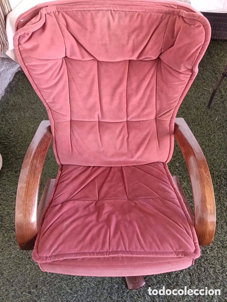 Vintage: Sill&oacute;n giratorio reclinable