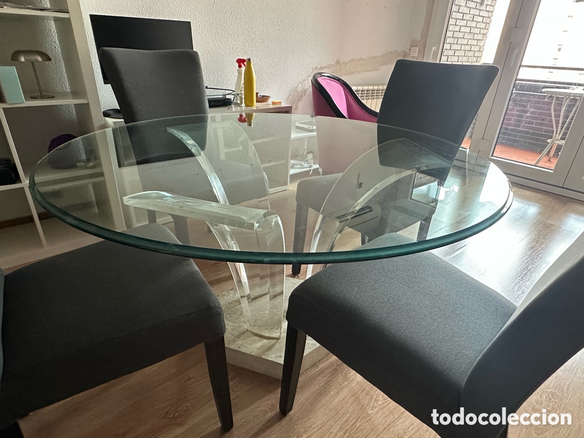 Vintage: Espectacular mesa vintage redonda 130cm