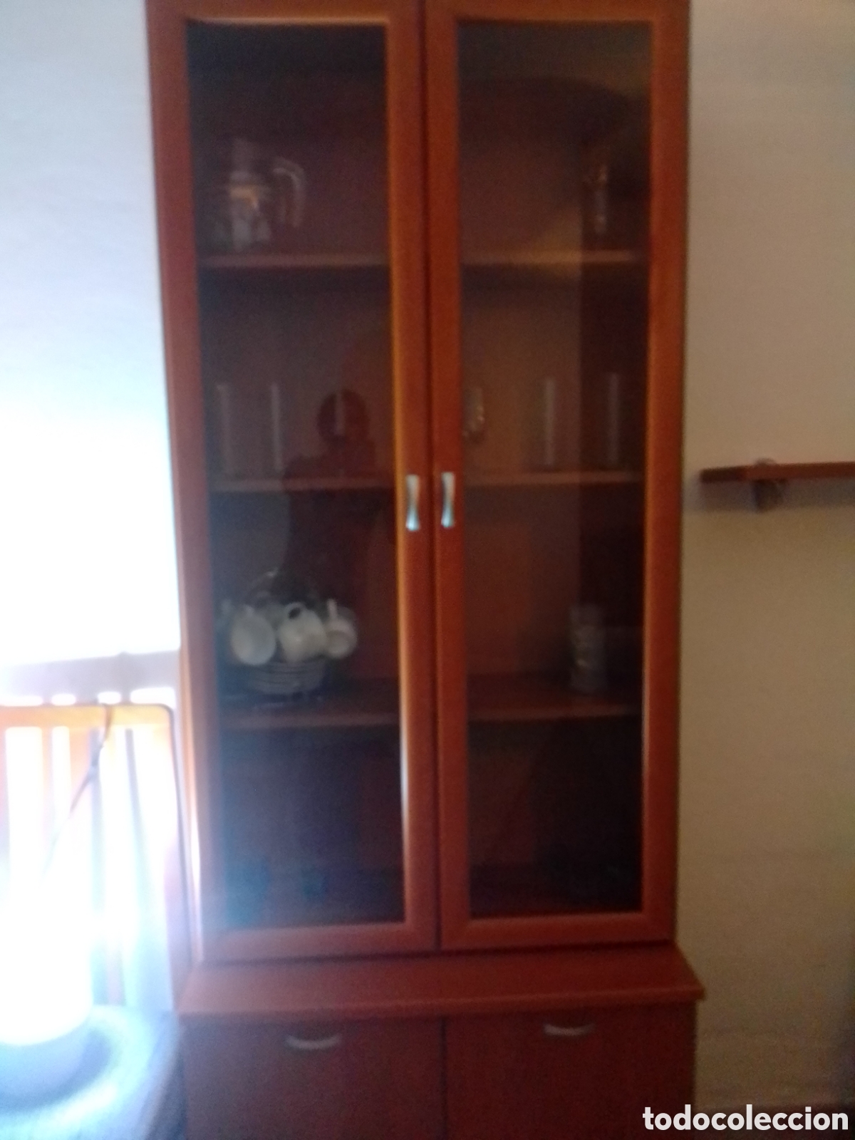 Vintage: Estanter&iacute;a de madera y cristal - Foto 11
