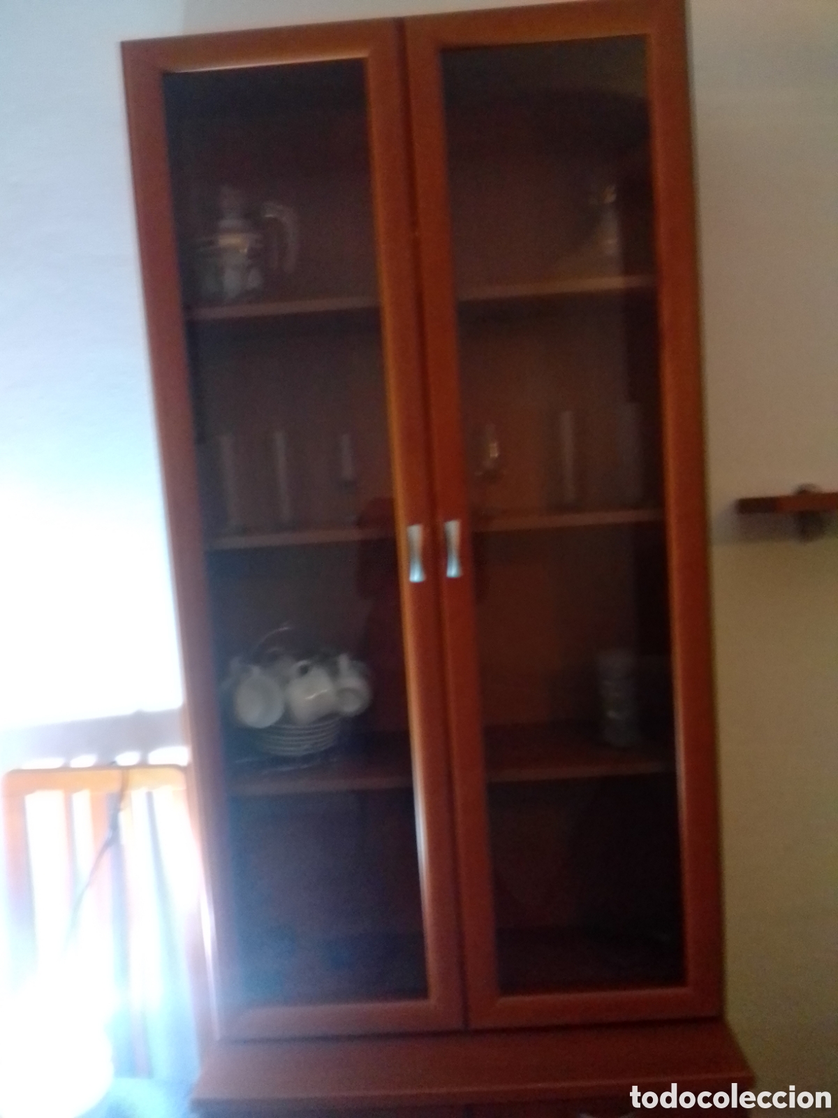 Vintage: Estanter&iacute;a de madera y cristal - Foto 13
