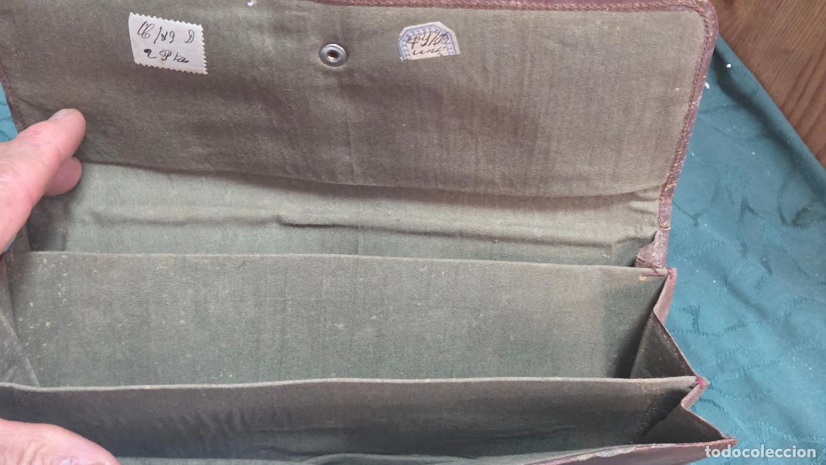 Vintage: billetera antigua de cuero - Foto 3