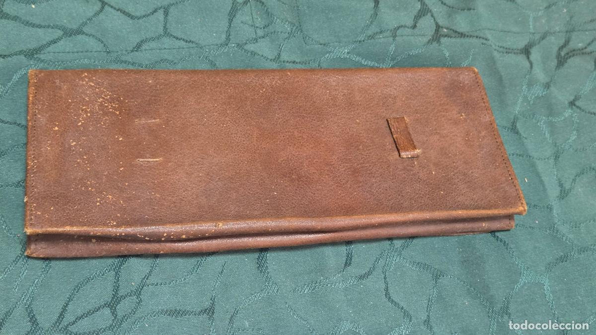 Vintage: billetera antigua de cuero - Foto 4