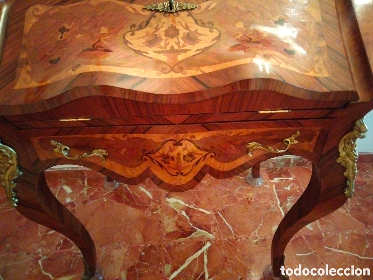Vintage: Escritorio bur&oacute; estilo Luis XV. - Foto 4