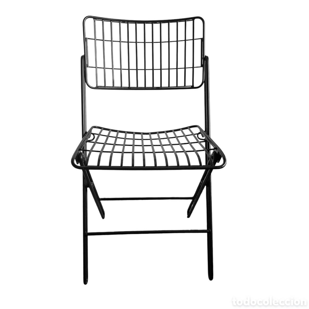 Vintage: SILLA PLEGABLE DE METAL VINTAGE A&ntilde;os 70