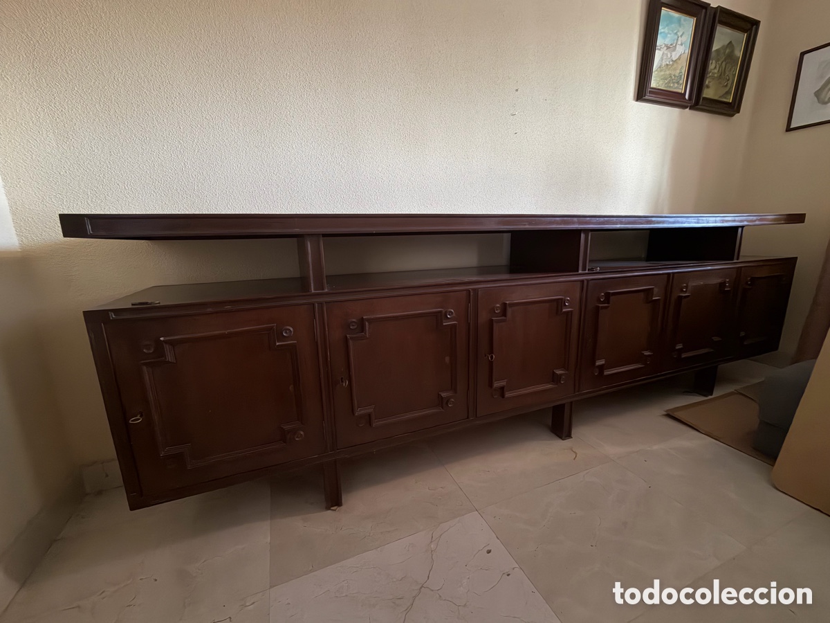 Vintage: Aparador de madera maciza caoba