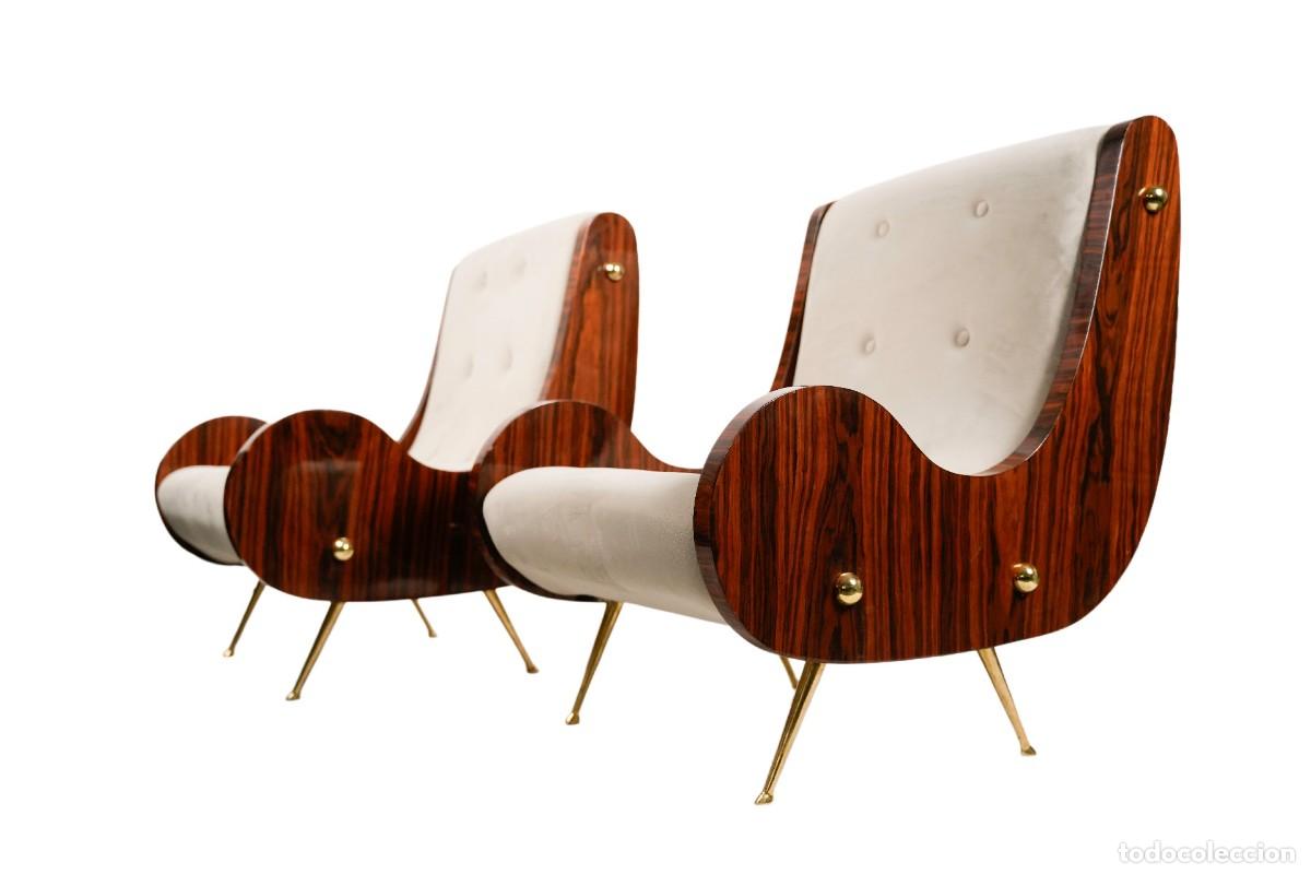 Vintage: Pareja de butacas estilo Mid Century
