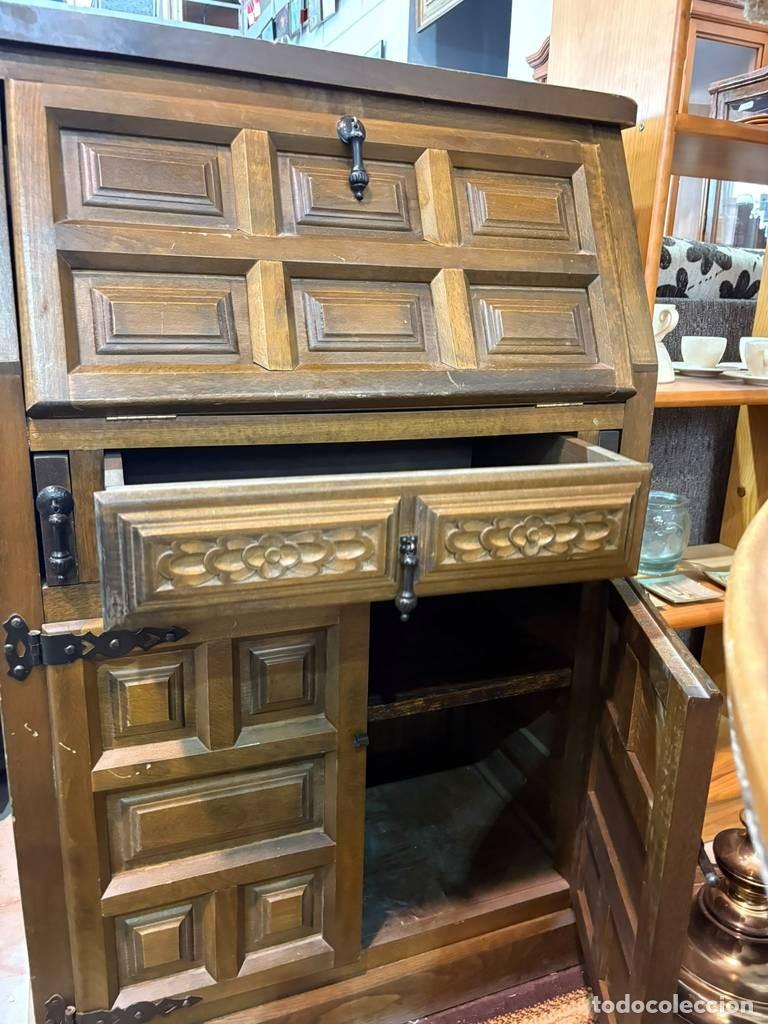 Vintage: ESCRITORIO SECRETER CASTELLANO - Foto 8