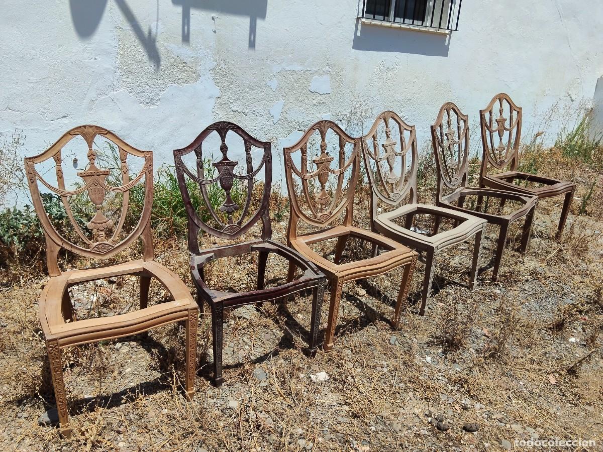 Vintage: Lote de sillas, sillones, mesas y sofas