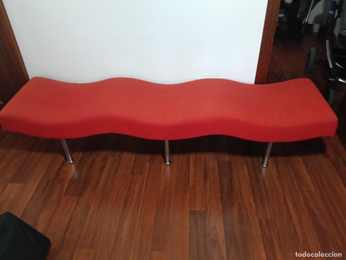Vintage: SOF&Aacute; VINTAGE EEUU MODELO UNDULATUS WAVE BENCH DE BRUETON. DISE&Ntilde;ADO POR STANLEY JAY FRIEDMAN.