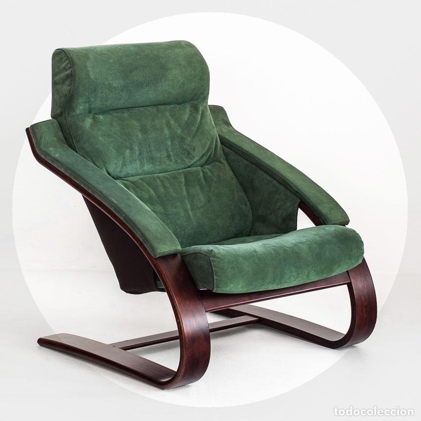 Vintage: Butaca vintage en alc&aacute;ntara. Dise&ntilde;o de &Aring;ke Fribytter para Nelo M&ouml;bel. Suecia.